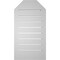 Ekena Millwork Octagonal Top Surface Mount PVC Gable Vent w/ 2"W x 2"P Brickmould Sill Frame, 16"W x 30"H GVPOT16X3003SF - alternate 2